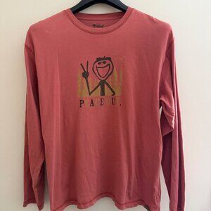 Good Karma Life Is Good T-Shirt Size XL Peace Out Graphic 100% Organic Cotton